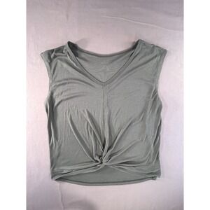 Freely Active Twist Front Sage Tank Top Women's Large Athleisure‎ yoga